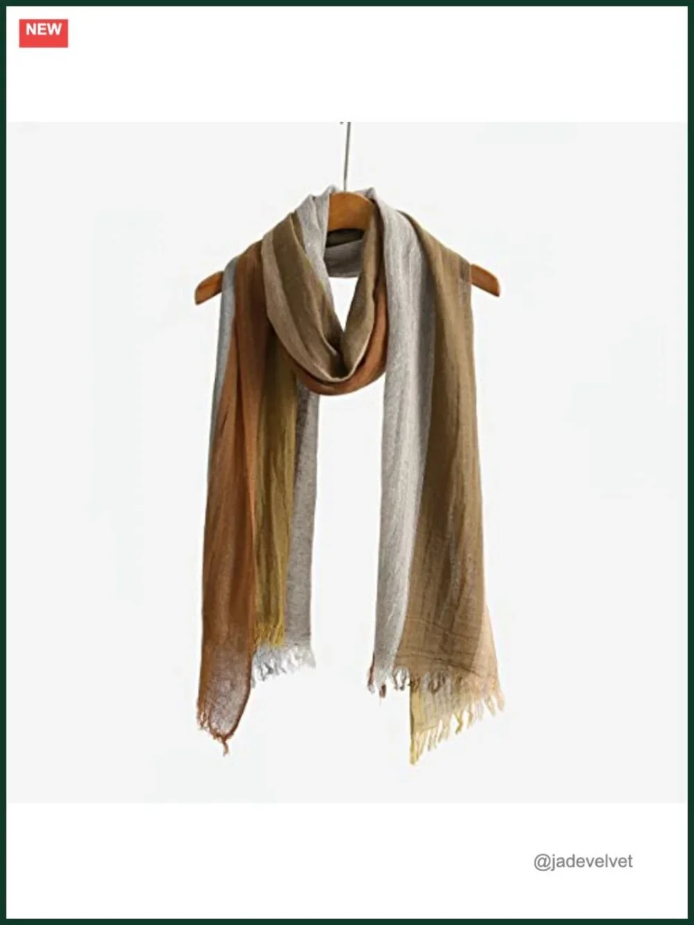 Soft Lightweight Cotton Linen Scarf Shawl Wrap Large